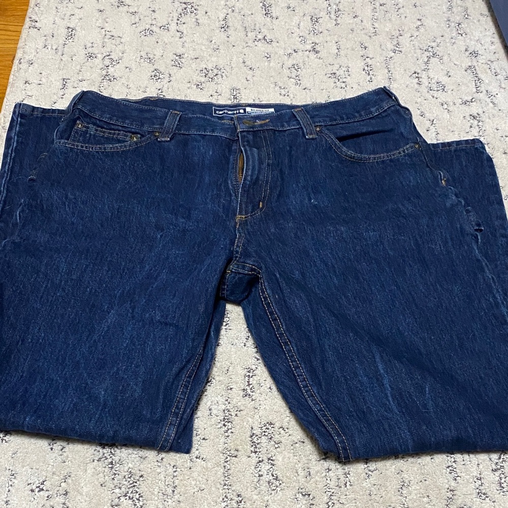 Carhartt Men's Dark Blue Relaxed Jeans